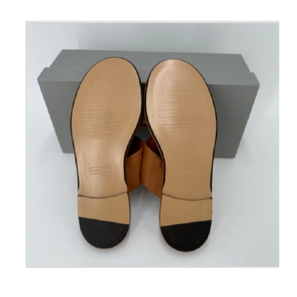 Everlane The Day Twist Sandals in Desert Tan/Brown size 7.5 Flat Slip-on Leather - Picture 6 of 8